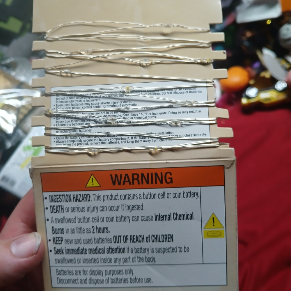 Silver LED String Lights - Picture 2 of 2